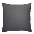 Linen European Pillowcase - Charcoal (ea) by Bambury on Sale