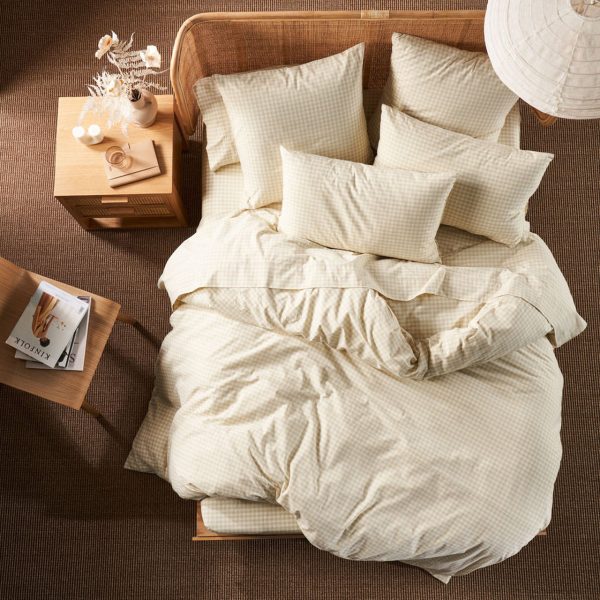 Springsteen Stone Quilt Cover Set by Linen House on Sale