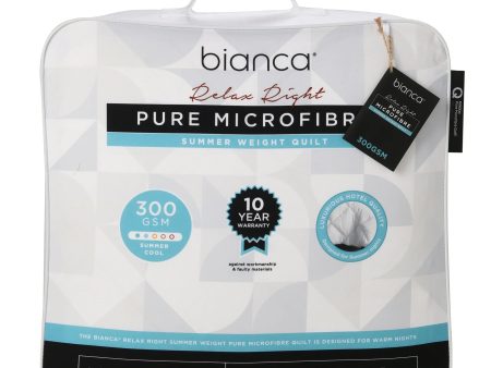 Bianca Relax Right Summer Microfibre Quilt 300gsm Online