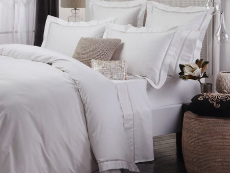 Chiara Snow Quilt Cover Set by Davinci Hot on Sale