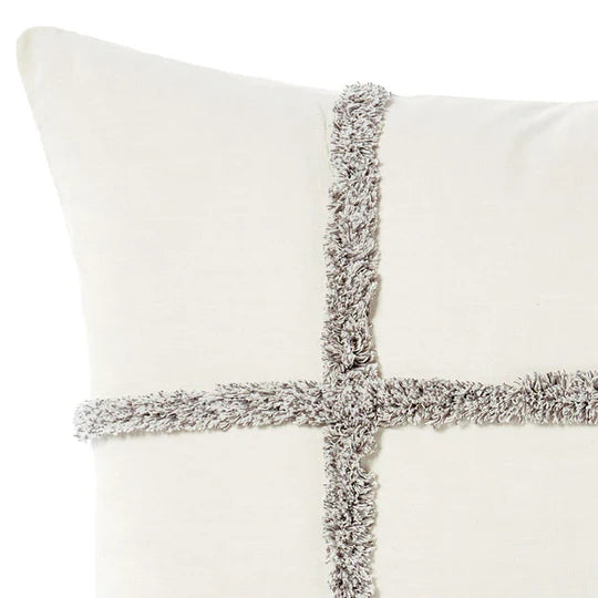 Lyndon Charcoal European Pillowcase by Linen House Fashion