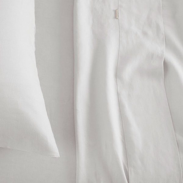 Abbotson WHITE  Linen Flat Sheet by Sheridan For Discount