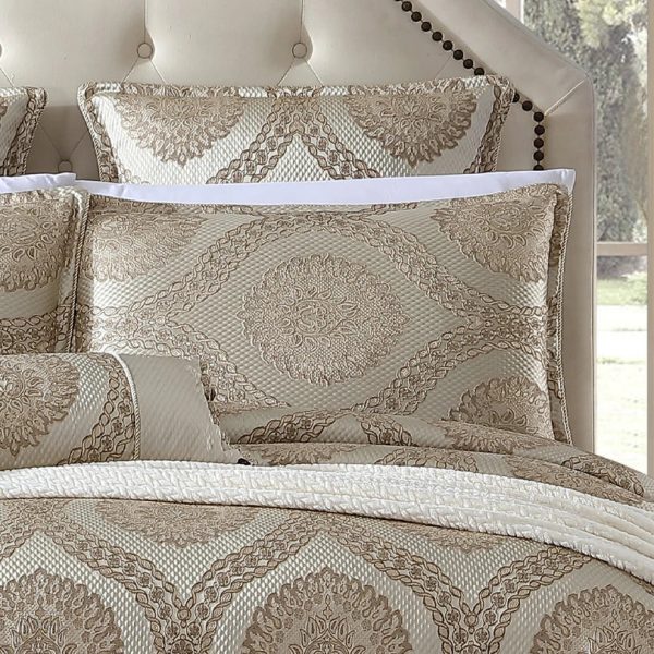 Sistine Gold Quilt Cover Set by Davinci Online