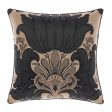 Dionisia Black Filled Cushion 48 x 48cm by GRACE Linen House Fashion