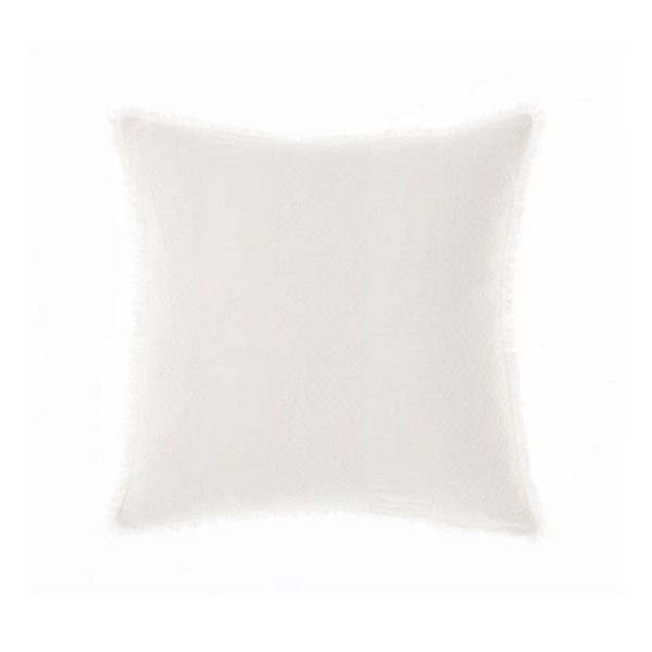 Shrimpton White Cushion 45 X 45 cm by Linen House Online