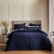 Echo Navy Quilt Cover Set by Logan and Mason Platinum on Sale