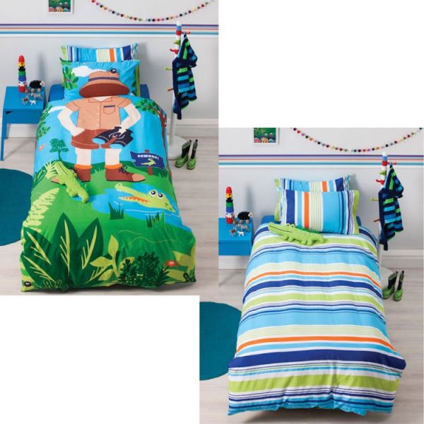 Croc Hunter Quilt Cover Set by Cubby House Kids Fashion