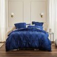 Arran Indigo Quilt Cover Set by Logan and Mason Platinum For Discount