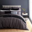 Kalvin Charcoal Quilt Cover Set by Royal Doulton Cheap