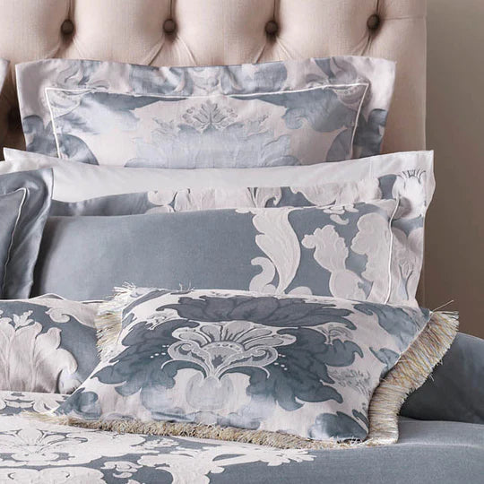 Dionisia Blue Quilt Cover Set by GRACE Linen House Sale