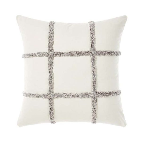 Lyndon Charcoal European Pillowcase by Linen House Fashion