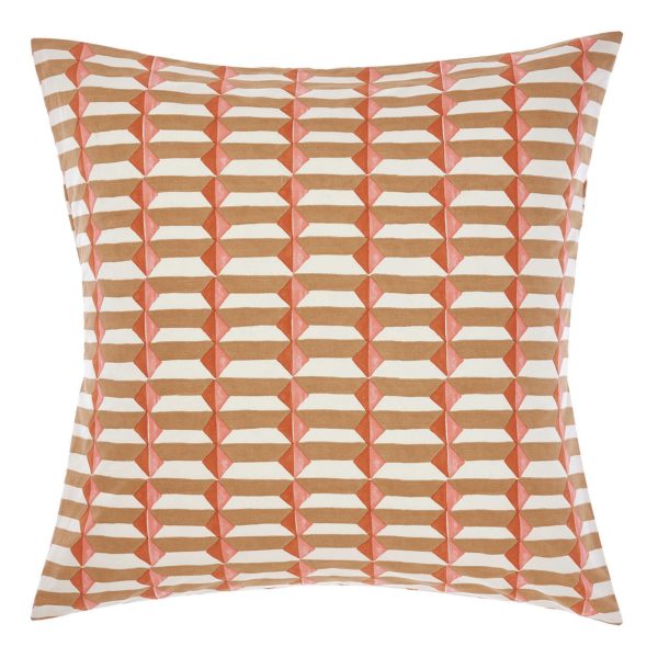 Aida Coral European Pillowcase by Linen House on Sale