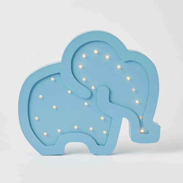 Elephant Hand crafted Wooden Light by Pilbeam Living Online now