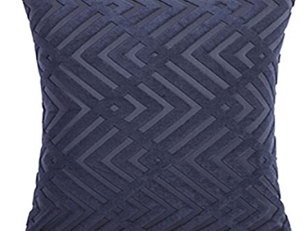 Echo Navy European Pillowcase by Logan and Mason Platinum on Sale