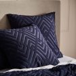 Echo Navy Quilt Cover Set by Logan and Mason Platinum on Sale