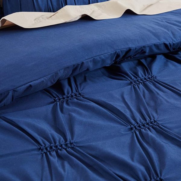 Arran Indigo Quilt Cover Set by Logan and Mason Platinum For Discount