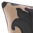 Dionisia Black Filled Cushion 48 x 48cm by GRACE Linen House Fashion