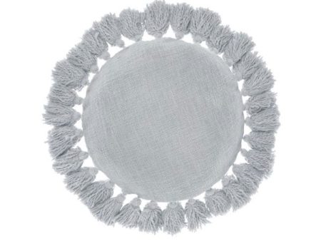 Florida Grey Round Cushion 45cm by Linen House For Cheap