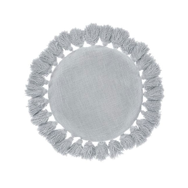 Florida Grey Round Cushion 45cm by Linen House For Cheap