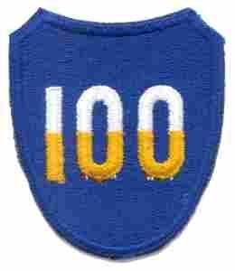 100th Infantry Division Patch Old Design Fashion