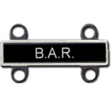 B.A.R Qualification Bar in Silver Oxidize Online Sale