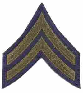 Corporal, Chevron, twill, blue Cheap