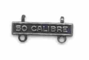 Pistol 50 Calibre Qualification Bar or Q Bar in silver oxide on Sale