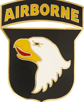 101st Airborne Division Combat Service Badge - Honorable Metal Emblem Online Hot Sale