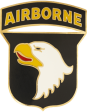 101st Airborne Division Combat Service Badge - Honorable Metal Emblem Online Hot Sale