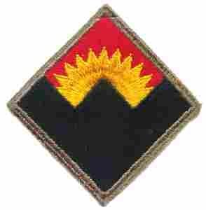 Western Defense Anti-Aircraft Artillery Patch, cloth patch cut edge style on Sale