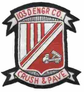 103rd Engineer Company, Custom made Cloth Patch Sale