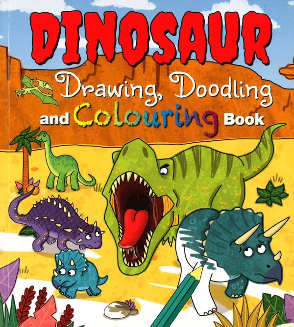 Dinosaur Drawing, Doodling and Colouring Book Online Hot Sale