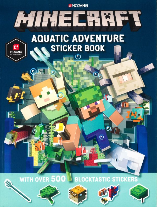 Minecraft Aquatic Adventure Sticker Book For Cheap