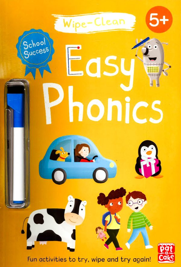 School Success: Easy Phonics: Wipe-clean book with pen For Discount